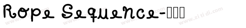 Rope Sequence字体转换